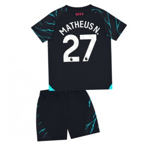 Manchester City Matheus Nunes #27 Replika Babytøj Tredje sæt Børn 2023-24 Kortærmet (+ Korte bukser)